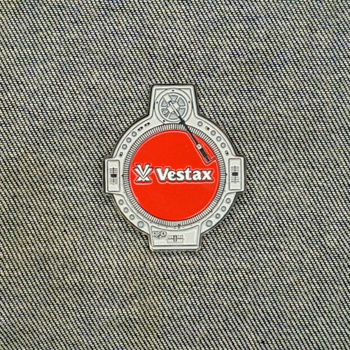 JDD ENAMEL PIN - VESTAX QFO