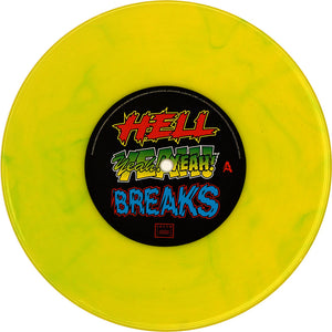 HELL YEAH BREAKS - UGLY MAC BEER - 7IN (MARBLE BRIGHT YELLOW) / HELL YEAH BREAKS - アグリーマックビール - 7インチ (マーブル ブライト イエロー ヴァイナル)