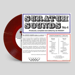 DJ WOODY SCRATCH SOUNDS NO. 4 -  7" (COLOR VINYL) / DJ WOODY スクラッチサウンド シリーズ 4 - 7インチ (レッド ヴァイナル)