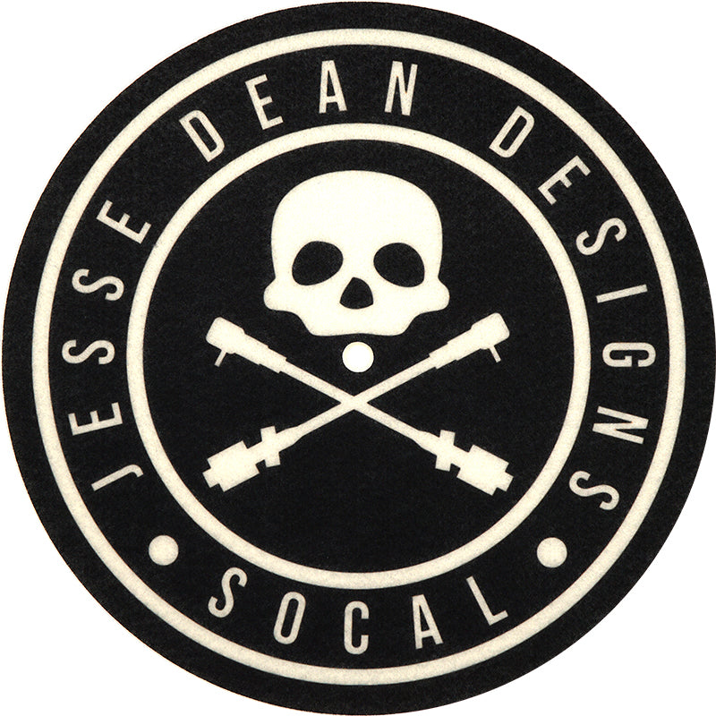 JDD 7 INCH JESSE DEAN SKULL LOGO SLIPMAT / JDD 7 インチ用 ジェシー ディーン スカルロゴ スリップマット