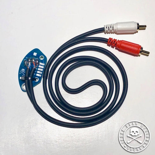 TECHNICS SL1200 RCA CABLE WITH INTERNAL GROUND PCB / テクニクスSL1200 RCAケーブル内部グランドPCB付き