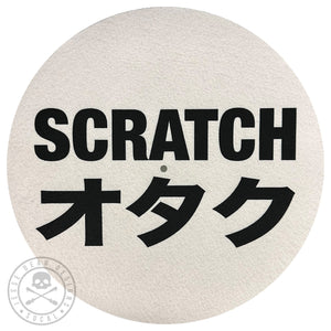 JDD SCRATCH OTAKU 12"INCHI SLIPMAT (WHITE, BLACK & YELLOW) / JDD スクラッチオタク 12"インチ用スリップマット (白、黒、黄)