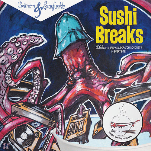 Grime-n & Starfunkle - Sushi Breaks - 7IN (WHITE Vinyl) / Grime-n & Starfunkle - 寿司休憩 - 7IN (ホワイト ヴァイナル)